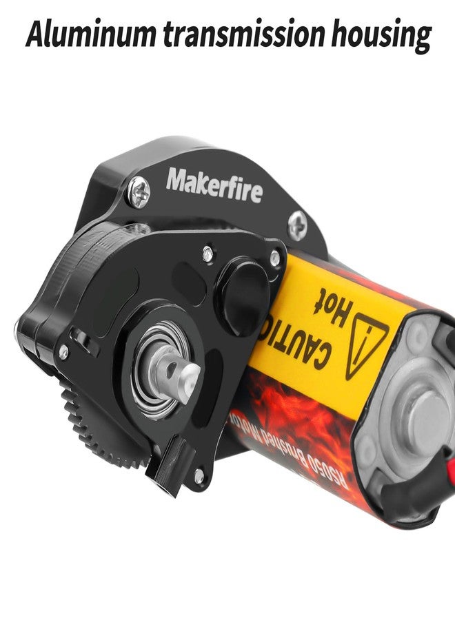 Makerfire RS050 50T Brushed Motor with Helical Gear Complete Transmission for SCX24 AX24 1/24 RC Crawler Upgrade Motor Replacement - Image 4